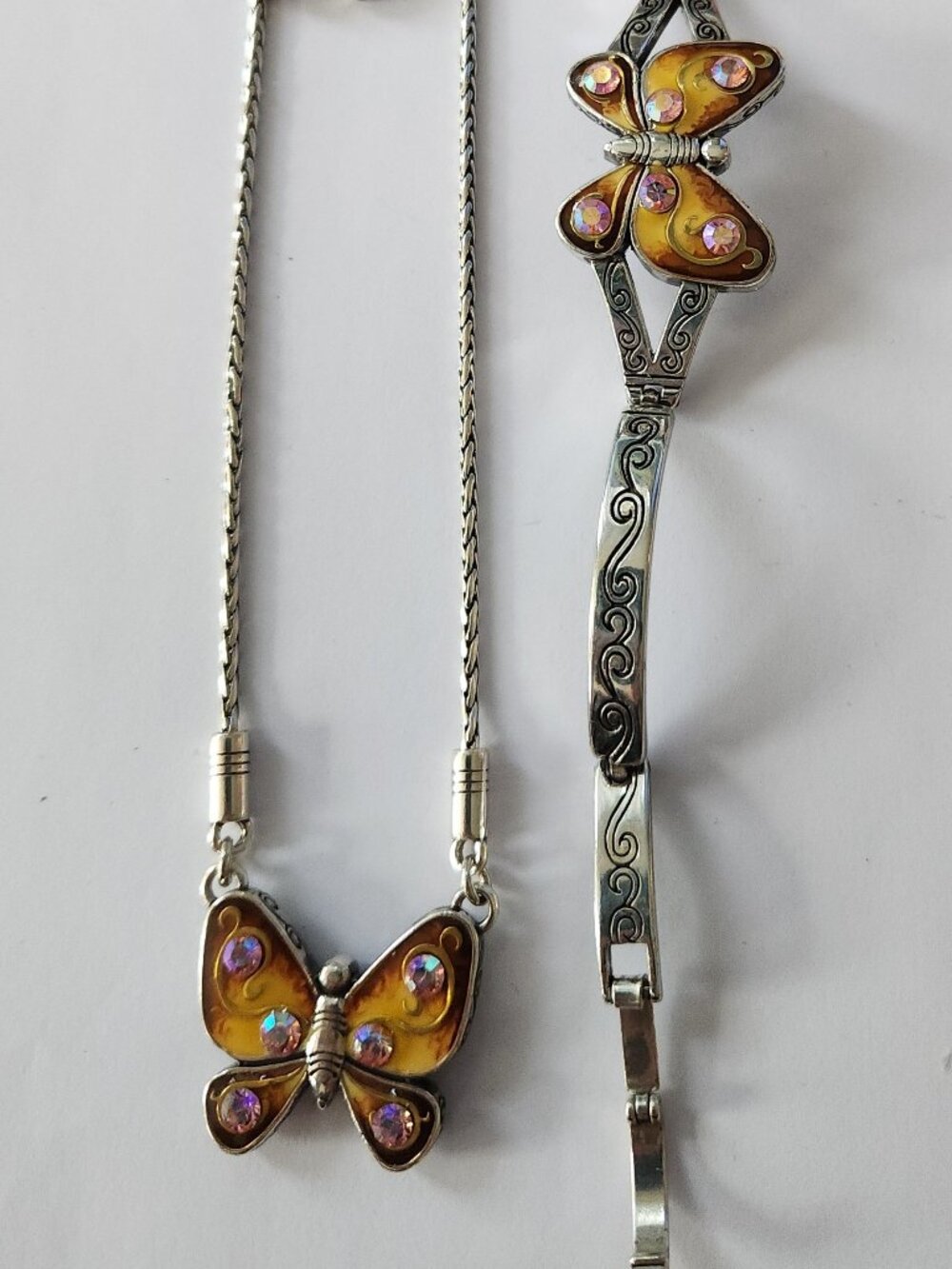 Brighton Papillon Set - Reversible Necklace Plus Bracelet and Earrings